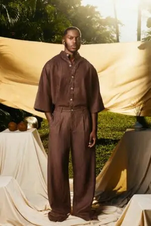 High Waisted Pants With Belt Loops